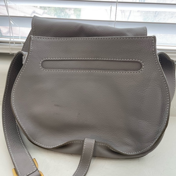 Chloe medium Marcie leather saddle bag - Picture 3 of 3